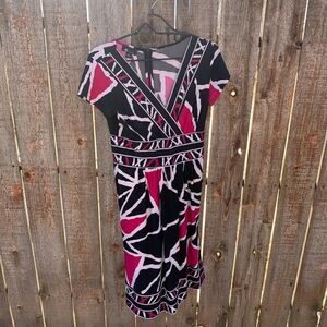 Ab Studio dress short sleeve size medium v neck